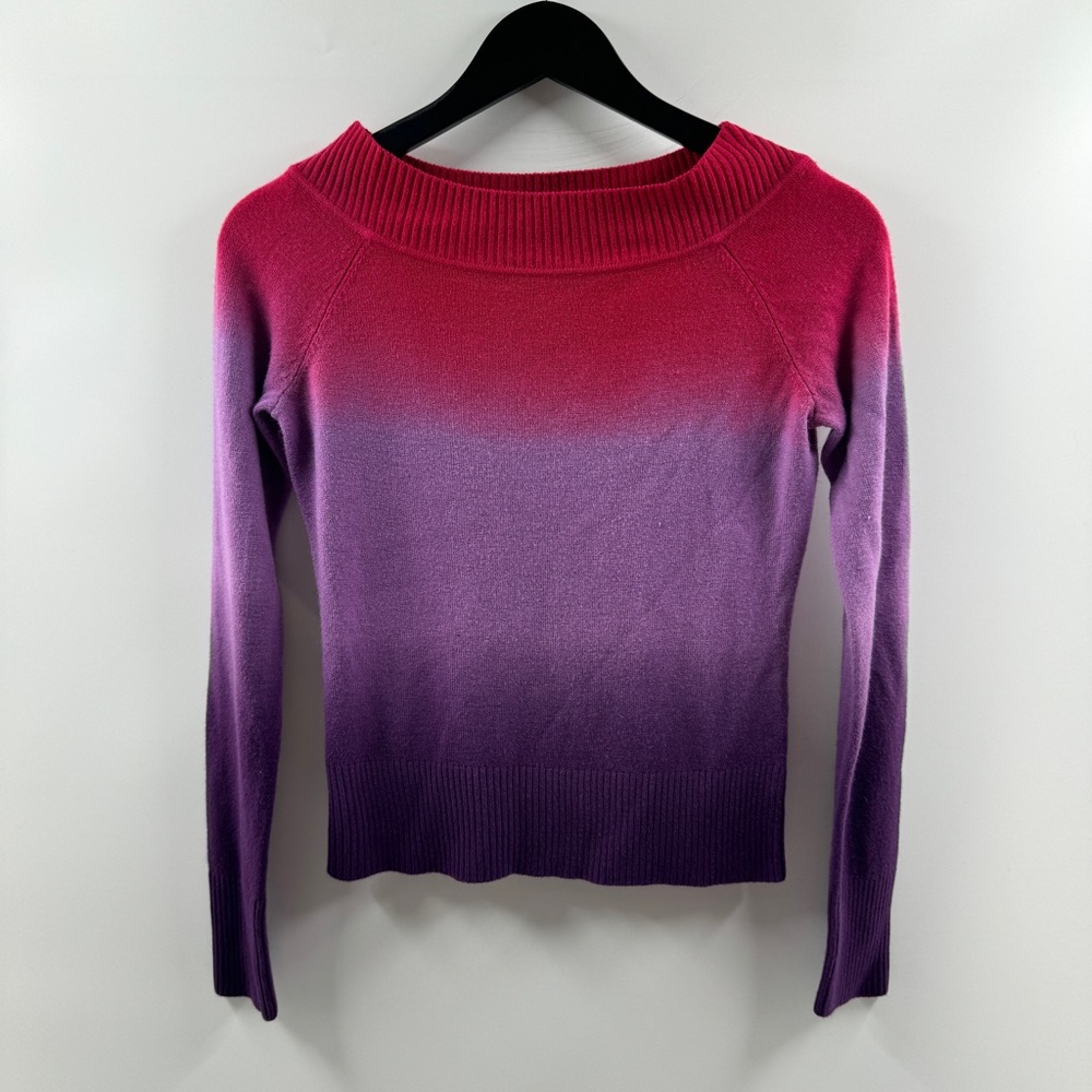 7th Avenue Pink & Purple Ombre Sweater (Size XS)